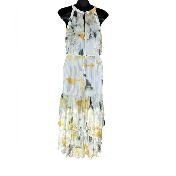 Anthropologie women’s Garden Party Dress Floral Ruffle Size 12 midi preloved - Picture 4 of 14